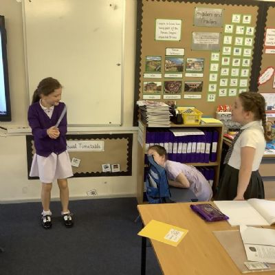 The children in Year 4 are enjoying their new Power of Reading text, The Iron Man.