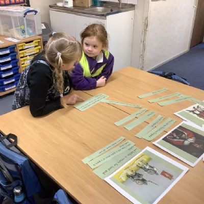 The children really enjoyed sharing their learning about the Anglo Saxons with the Year 1 children as part of their express event.