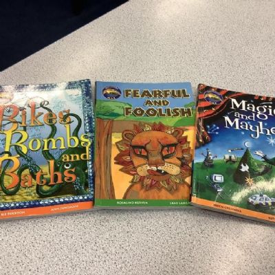 In Guided Reading, we have been reading the stories within our new books.