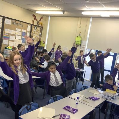 We take part in Activate to wake our brains up to get ready for work.